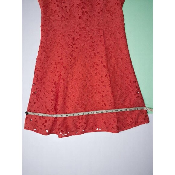 Jessica Simpson Crochet Eyelet Floral Fit & Flare Dress - Picture 14 of 14
